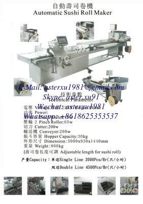China Nori Sheets Robort Sushi Rolls Machine Maki Sushi Machine Hosomaki Machine California Roll Machine Maki Sheets Machine supplier