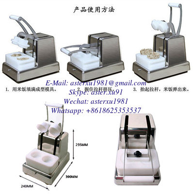 Stainless Steel Tabletop Onigiri Machine Onigiri Former Onigiri Robot Onigiri Triangles Making Machine Manual Rice Ball Forming Machine supplier